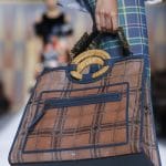 Fendi Brown/Blue Plaid Runaway Bag - Spring 2018