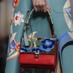 Fendi Red Floral/FF Pattern Kan I Bag - Spring 2018