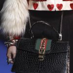 Gucci Black Crocodile Sylvie Top Handle Bag - Spring 2018