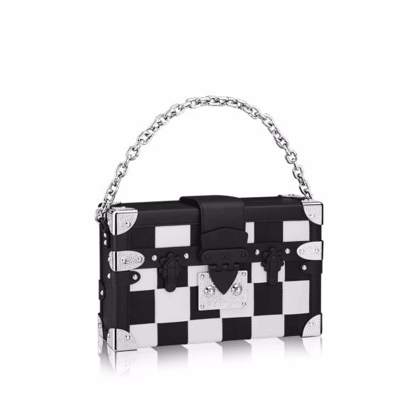 Louis Vuitton Black & White Checkered Petite Malle Bag, Fall 2017  Collection, Available Soon . Louis Vuitton Black & White…