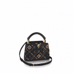 Louis Vuitton Noir Embroidered Dark Muse Capucines Mini Bag