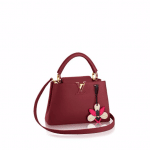 Louis Vuitton Red Marengo Taurillon with Iris Charm Capucines BB Bag
