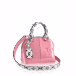 Louis Vuitton Rose Ballerine Patent/Monogram Canvas Alma BB Bag