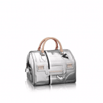 Louis Vuitton Silver Printed/Embossed Epi Speedy 25 Bag