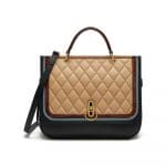 Mulberry Black / Castle Blue / Marrone & Latte Silky Calf & Croc Print Amberley Bag