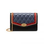 Mulberry Black / Chalk / Red Fox & Elephant Silky Calf & Croc Print Darley Bag