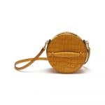 Mulberry Gold Ochre Croc Print Trunk Bag