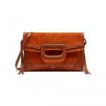 Mulberry Red Fox Silky Calf & Suede Brimley Envelope Bag