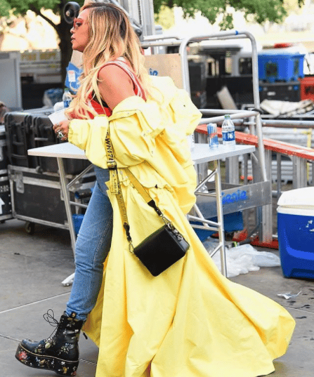 NWT Off-White c/o Virgil Abloh Leather Binder Clip Flap Bag~Yellow~