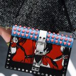 Prada Black Multicolor Studded and Printed Flap Bag - Spring 2018