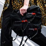 Prada Black/Red Studded Nylon Backpack Bag - Spring 2018