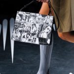 Prada Black/White Printed Light Frame Shoulder Bag - Spring 2018