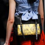 Prada Black/Yellow Nylon/Fabric Belt Bag - Spring 2018