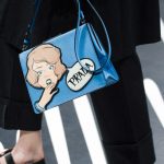 Prada Blue Printed Light Frame Shoulder Bag - Spring 2018