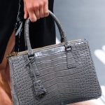 Prada Gray Crocodile Top Handle Bag - Spring 2018