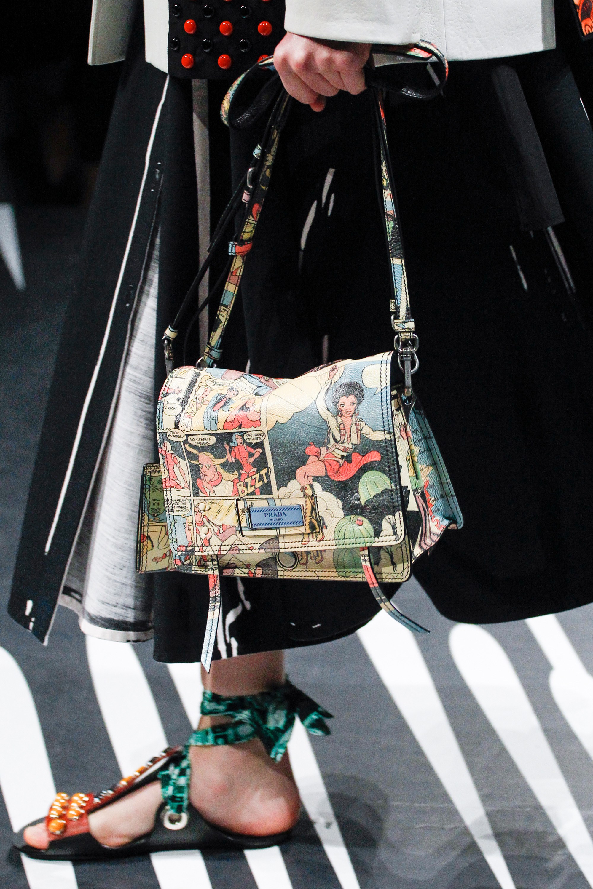 prada print bag