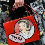 Prada Red Printed Light Frame Shoulder Bag - Spring 2018