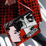 Prada Red/Black/White Printed Light Frame Shoulder Bag - Spring 2018