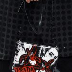 Prada White/Black Printed Light Frame Shoulder Bag - Spring 2018