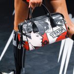 Prada White/Black/Red Printed Duffle Bag - Spring 2018