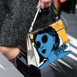 Prada White/Yellow/Blue Printed Light Frame Shoulder Bag - Spring 2018