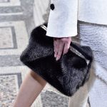 Proenza Schouler Black Fur Clutch Bag - Spring 2018