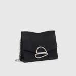 Proenza Schouler Black Small Curl Chain Clutch Bag