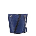 Proenza Schouler Blue Python Whipstitch Hex Mini Bucket Bag