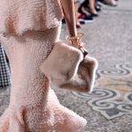 Proenza Schouler Light Pink Fur Clutch Bag - Spring 2018