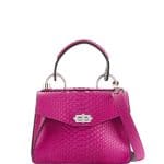 Proenza Schouler Pink Python Hava Small Top Handle Bag