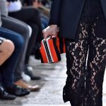 Proenza Schouler Red/Black Striped Clutch Bag - Spring 2018