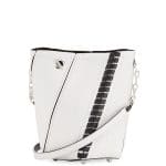 Proenza Schouler White Python Whipstitch Hex Mini Bucket Bag