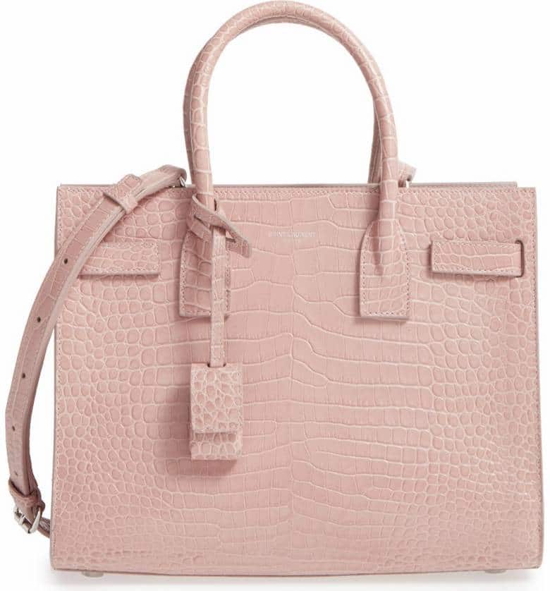 Saint Laurent Rose Antique Baby Sac de Jour Bag
