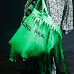 Balenciaga Green Fringed Tote Bag - Spring 2018