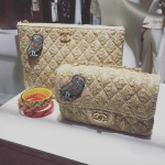 Chanel Beige Classic Flap and Clutch Bags