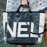 Chanel Black/White Logo Embroidered Tote Bag 2 - Spring 2018