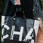 Chanel Black/White Logo Embroidered Tote Bag - Spring 2018