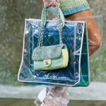 Chanel Blue/Green PVC Tote and Light Green Sequined Classic Flap Bags 2 - Spring 2018