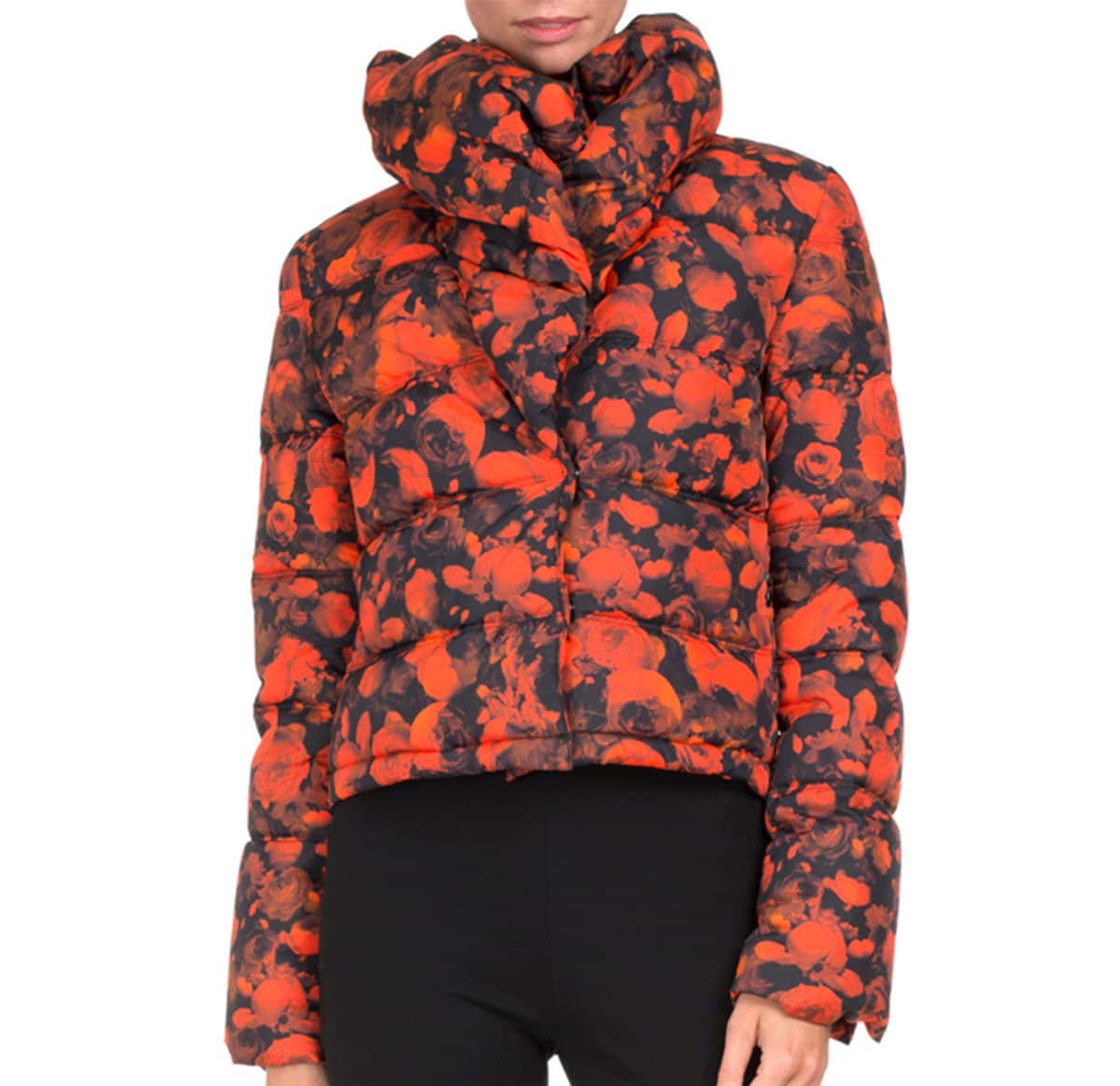 Givenchy Abstract-Print Puffer Coat