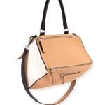 Givenchy Light Beige Bicolor Pandora Medium Satchel Bag