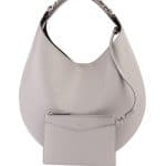 Givenchy Light Gray Infinity Medium Chain Hobo Bag
