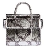 Givenchy Silver Laminated Python Mini Horizon Bag