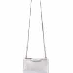 Givenchy Silver Metallic Medium Antigona Crossbody Pouch Bag