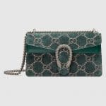 Gucci Blue GG Velvet Dionysus Small Shoulder Bag