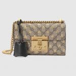 Gucci GG Supreme Bees Padlock GG Small Shoulder Bag