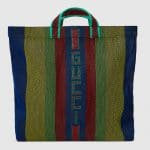 Gucci Multicolor Woven Rubber Tote Bag