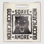 Gucci White Soave Amore Guccification Print Tote Bag