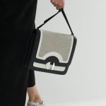 Hermes Black/Grey 2002 Flap Bag - Spring 2018