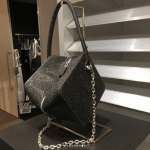 Louis Vuitton Black Glittered Cube-Shaped Bag