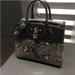 Louis Vuitton Black/Brown Python City Steamer Bag